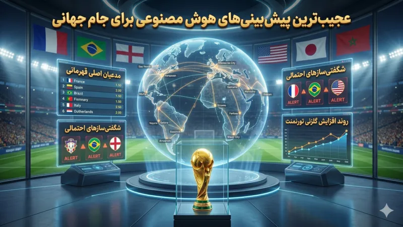 عجیب‌ترین پیش‌بینی‌های هوش مصنوعی برای جام جهانی 2026