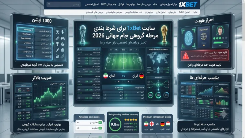 🥉 ۳. سایت 1xBet (وان ایکس بت)؛ غولِ بلامنازع برای حرفهایها