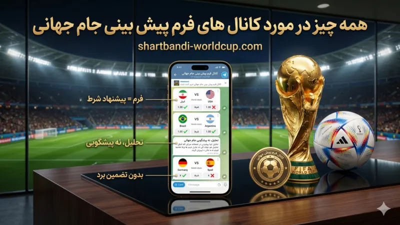 همه چیز در مورد کانال های فرم پیش بینی جام جهانی