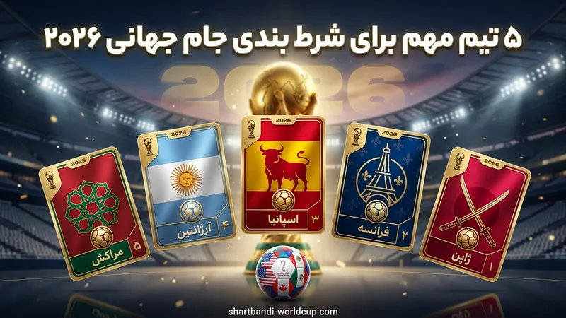 ۵ تیم مهم برای شرط بندی جان جهانی 2026 از نظر کاربران