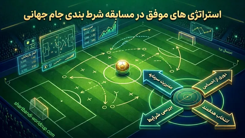 استراتژی های موفق در مسابقه شرط بندی جام جهانی